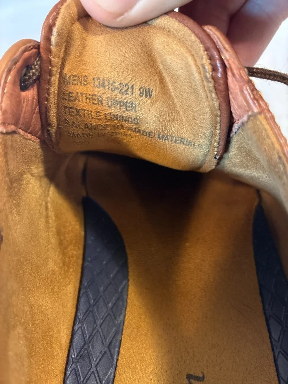 Florsheim Men's Cap Toe Brogue Oxford Shoes Cognac Leather Size 9W Nearly New